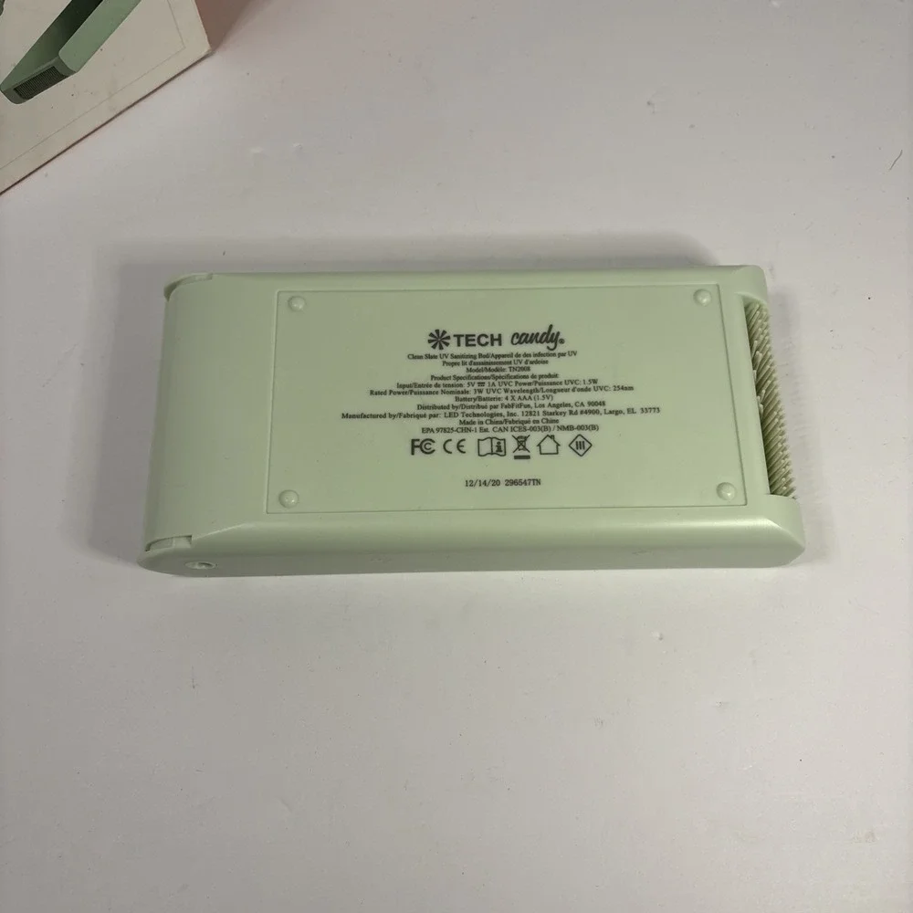 Tech Candy UV Sanitizer Portable Phone Disinfectant Mint Green TN2008 UVC Light
